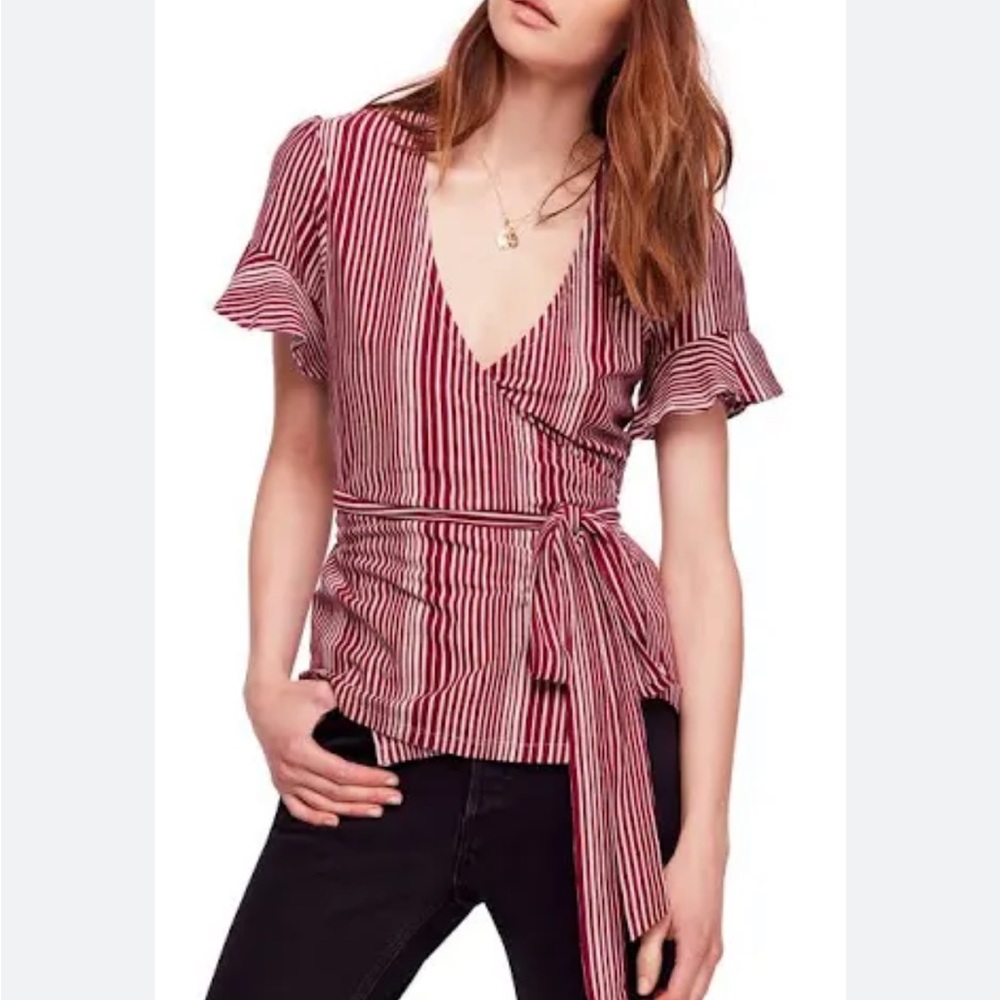 Free People l Wrapped Around My Finger Wrap Top XS